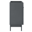 Modway - Render 18" Armoire de toilette de salle de bain (lavabo non inclus) - Gris-Bassin d’évier non inclus