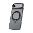 TUFF8 - Étui Glide360 Mag Noir Fumé iPhone 17 Air-Support rotatif à 360° : intégré, pivote à plusieurs angles pour un usage mains libres