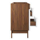 Modway - Render 48" Armoire de lavabo compatible avec un seul lavabo (non inclus) - Noyer blanc-8