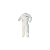 Kimberly-Clark – Combinaison avec fermeture à glissière à l’avant, Kleenguard A40, blanc, 3TG, 12/paquet (44 306)-Matériau : Microporeux