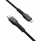 UAG - Câble Charge/Sync Robuste Kevlar USB-C Lightning 5p, Noir-5 pieds. (1,5 m) Longueur