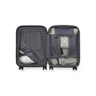 Bugatti - Valise de cabine à coque rigide, 21.50po  de la collection Dubai - Vert Artique -Poignées supérieures et latérales renforcées et pieds latéraux rigides