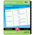 Day–Timer – Recharge d’agenda hebdomadaire avec onglets 2027 format folio – 11 po x 8 1/2 po – anglais-Format des pages : 11 po H x 8 1/2 po l