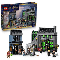 LEGO - Harry Potter Les magasins de sorcellerie de l’Allée des Embrumes-Ensemble de construction magique Harry Potter pour enfants, comprenant 2 boutiques de sorcellerie
