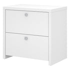 Bush Business Furniture - Classeur latéral à 2 tiroirs Echo, blanc pur (KI60102-03)-Stratifié thermofusionné sur bois composite