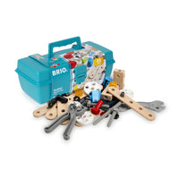 BRIO Builder: Starter Tool Box Set-L'ensemble de construction BRIO Builder permet aux jeunes ingénieurs d'explorer leur imagination avec des possibilités de construction illimitées.