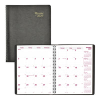 Brownline - 2027 agenda mensuel 14 mois Brownline couverture souple – 11 po x 8 1/2 po – noir-14 mois: décembre 2026 à janvier 2028