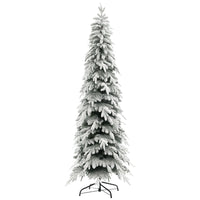 HOMCOM - Arbre de Noël artificiel crayon de 7 pi avec ouverture automatique-7 pi/2,1 m de haut en forme d'arbre véritable, offrant un aspect sain et naturel 