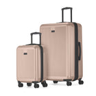 Bugatti - Singapore Ensemble de 2 valises rigides - Rose métallisé-Fabriqué à partir d'un mélange durable d'ABS et de composite de polycarbonate, parfait pour les voyageurs recherchant à la fois style et fonctionnalité
