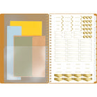 Cambridge - Agenda hebdomadaire/mensuel WorkStyle Focus 2026 - 8 1/2 po H x 5 1/2 po l - argile - bilingue-12 pages mensuelles avec onglet