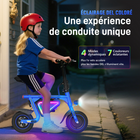Gyrocopters - Trottinette électrique pour enfants Radi8 - Vitesse 25 km/h - Autonomie 20 km - Éclairage LED - Bleu-Pour une sécurité accrue, le traceur GPS antivol intégré permet aux parents de surveiller la position du véhicule en temps réel via des appareils iOS