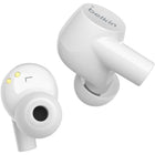 Belkin - Soundform Rise Écouteurs sans fil True Wireless - Blanc-2 microphones dans l’écouteur et la technologie dual connect vous permettent d’appeler et d’écouter de la musique en mode mono