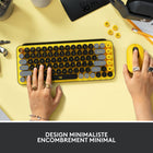 Logitech POP Keys Clavier Mécanique Sans Fil - Blast-Association esthétique: Associez le POP Keys à la souris POP, confortable et silencieuse elle est faite pour travailler n'importe où. Bouton personnalisable pour accéder aux emojis et raccourcis