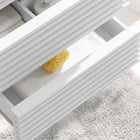 Modway - Render Support mural de 24" Armoire de toilette de salle de bain (lavabo non inclus) - Blanc-MDF et panneau de particules