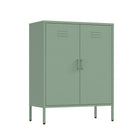 Manhattan Comfort - Buffet d’appoint moderne Naomi 31,5 po - Vert-Conçu avec de l’acier de haute qualité pour garantir une utilisation durable