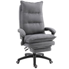 Vinsetto - Chaise de bureau inclinable à haut dossier avec repose-pieds-Lignes ergonomiques avec rembourrage double couche extra épais pour plus de confort