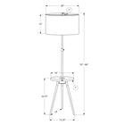 Monarch Specialties - Luminaire - 63 po H Lampadaire - Métal Noir - Abat-Jour Ivoire / Crème - Contemporain-L'interrupteur à 3 voies fonctionne avec une ampoule triphasée standard (non incluse) jusqu'à 150 W pour ajuster l'éclairage et créer l'ambiance que vous souhaitez dans votre salon, votre chambre ou votre bureau