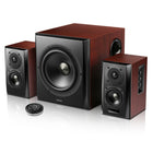 Edifier - S350DB Enceintes d'étagère Bluetooth avec caisson de basses de 8 po - Brun-Les basses profondes et riches sont le point fort de cette unité de basse de 8 pouces