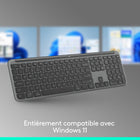 Logitech - Signature Slim K950 clavier sans fil - Graphite-Un choix pour l’environnement: les pièces en plastique du clavier Signature Slim contiennent au minimum 48% de plastique recyclé post-consommation certifié, certifié neutre en carbone