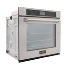 Kucht - Four mural électrique simple 30 po, 5 pi³ - Acier inoxydable- Modes de cuisson : Cuire, Griller, Gril convection, Cuisson convection, Rôtissage convection, Réchaud/Levée, Viandes, Produits de boulangerie, Autres