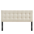 Modway - Emily Tissu tapis Tête de lit Queen size, Écru-Assemblée requise