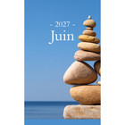 Horizon Éditions - Agenda Mensuel Quotidien Zen 2027 - 5-7/8 po x 9-1/16 po-Couverture rigide, reliure spirale