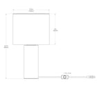 Decent Living - Lampe de table en bois d'érable - Drapeau canadien avec le Canada-Design minimaliste et moderne.
