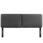 Modway - Lindee Tissu Boucle Tête de lit complète, Slate-7 Positions de montée