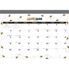 BrownTrout - 2026 Calendrier de bureau mensuel de 18 mois - Abeilles occupées - 14 po x 10 po-Grandes Pages de Jour Spacieuses - Tous les jours fériés les plus importants et les phases de la lune sont indiqués, avec beaucoup d'espace pour inscrire des notes et des rendez-vous