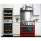 Kucht - 36 po Série KDF Cuisinière Pro Style au gaz naturel - Acier inoxydable/Rouge-Les brûleurs scellés facilitent le nettoyage en empêchant les déversements de pénétrer dans la surface de cuisson