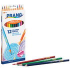 Prang - Crayons de couleur à grosse mine - couleurs assorties - paquet de 12-La mine résistante à la rupture de 3,3 mm résiste à la pression