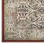 Modway - Hester Vintage turc orné Tapis de 5 pi l x 8 pi L - Brun beige et noyer-Résistant aux taches / Facile à nettoyer