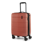 Swiss Mobility LAX 22 po Valise de cabine rigide - Coral-Poignée télescopique avec hauteurs de verrouillage à plusieurs niveaux