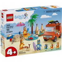 LEGO - Bluey : L’Escapade à la Plage de la Famille de Bluey, Ensemble de Construction pour Enfants d’Âge Préscolaire -Ensemble de construction de voyage à la plage de Bluey - L’ensemble comprend un véhicule amusant et des jouets interactifs pour les enfants d’âge préscolaire dans L’escapade à la plage de la famille de Bluey pour les enfants de 4 ans et plus