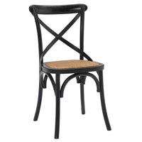 Modway - Gear Restauration Fauteuil d’appoint - Noir-Chaise à manger moderne de ferme
