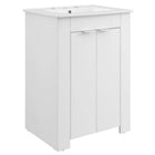 Modway - Maybelle 24" Vanette de salle de bain - Blanc blanc-7
