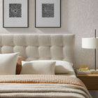Modway - Lily Rembourré Tête de lit King Size, Gris colombe-Rembourrage en mousse dense