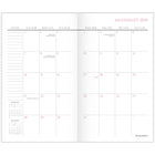 AT-A-GLANCE - Agenda mensuel de 2 ans de poche BADGE floral 2024-2025 - 3 5/8 po x 6 3/16 po - multicolore - bilingue -24 mois complets de planification mensuelle : Juillet 2024 à juin 2026