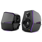 Hecate by Edifier - G5000 Enceintes stéréo de jeu multi-entrées Bluetooth avec effet lumineux RGB - Noir-Crossover électronique numérique DSP avec fréquence d'échantillonnage 24 bits/192 kHz
