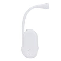 Evry - mini lampe de lecture rechargeable avec clip intégré et col flexible - Blanc-Le col flexible vous permet d'ajuster l'angle et la direction