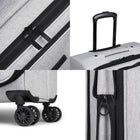 Bugatti - Ensemble de 3 valise souple - la Reborn - Gris-Poignée supérieure renforcée sur tous les modèles et poignée latérale renforcée sur les modèles moyens et grands