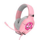 Hecate by Edifier - Casque de jeu USB professionnel GX avec audio haute résolution et microphone rétractable - Rose-La suppression du bruit ENC à double micro peut filtrer le bruit de fond et vous aider à profiter d'appels d'une clarté cristalline avec une voix HD pendant les jeux
