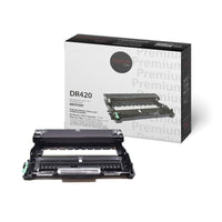 Premium Tone - Cartouche de toner Compatible - Brother DR420 ,DR-420 - Rendement standard - Noir-Couleur : Noir