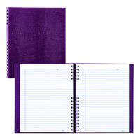 Blueline - Livre de notes NotePro à couverture rigide - 10,75 po L x 8,5 po H - Raisin - 300 pages-Reliure double spirale avec couverture rigide d'aspect lézard