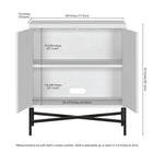 Hudson&Canal - Meuble d'appoint Brighton de 71 cm de largeur, - Blanc-8