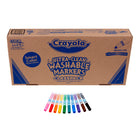 Crayola - Marqueurs à trait large lavables ultra-propres, 200 unités-Un total de 200 marqueurs sont inclus dans 10 couleurs : jaune, marron, orange, rouge, violet, bleu, vert, noir, rose flamant et turquoise.