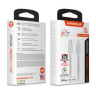 HyperGear - Câble de charge et de synchronisation tressé USB-C vers Lightning de 1,8 m - Blanc-Chargement et synchronisation rapides