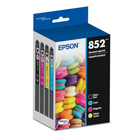 Epson - Cartouche d'encre DURABrite Ultra T852 - capacité standard - Noir/Couleur - Paquet de 4-Le système d’impression Epson est particulièrement conçu pour être utilisé avec les encres d’origine Epson. L’utilisation d’encres non authentiques peut entraîner des dommages qui ne sont pas couverts par la garantie limitée de l’imprimante