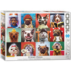 Eurographics - Casse-tête de chiens amusants - 1000 pièces-Carton recyclé