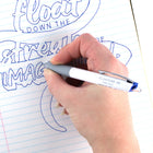 Pentel - Floatune Stylo à Bille Amélioré - Pointe 0,5mm - Encre Bleue-Pointe rétractable de 0,5mm